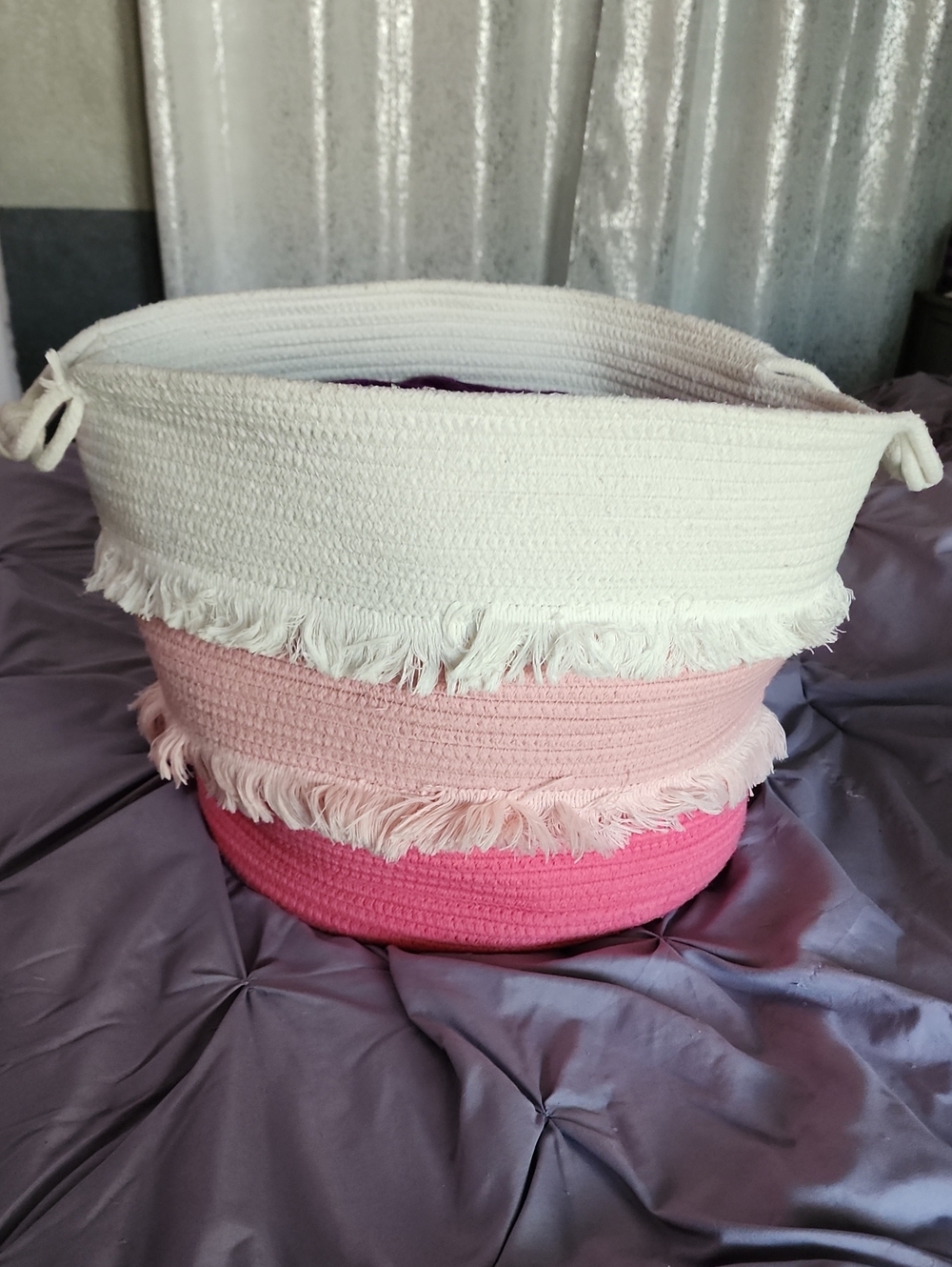 Fringe Storage Basket 🩷